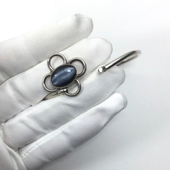 Vintage Taxco 925 Sterling Silver Thin Bangle Bracelet Monet Swirl Pin Lot - Picture 8 of 9